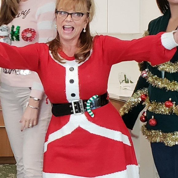 Christmas costume dress Med. - Picture 4 of 4